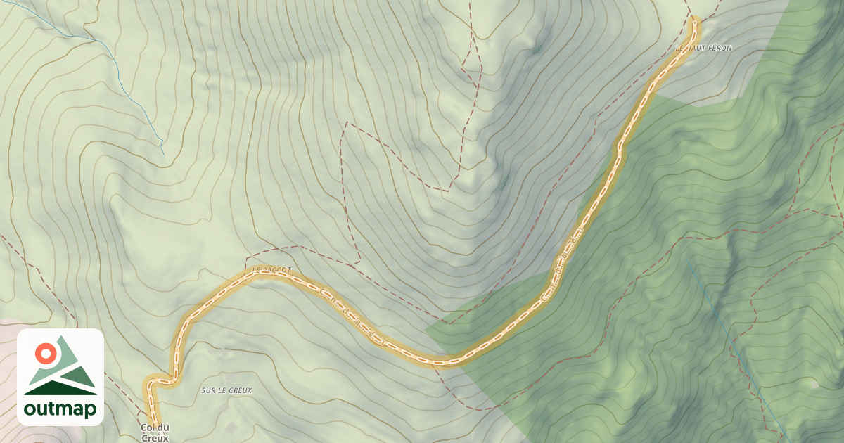 Map of Chemin du Haut Féron