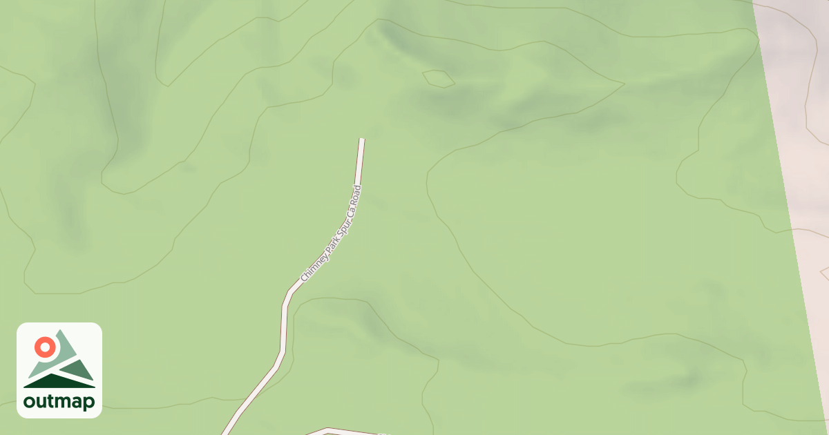 Map of CHIMNEY PARK SPUR CA