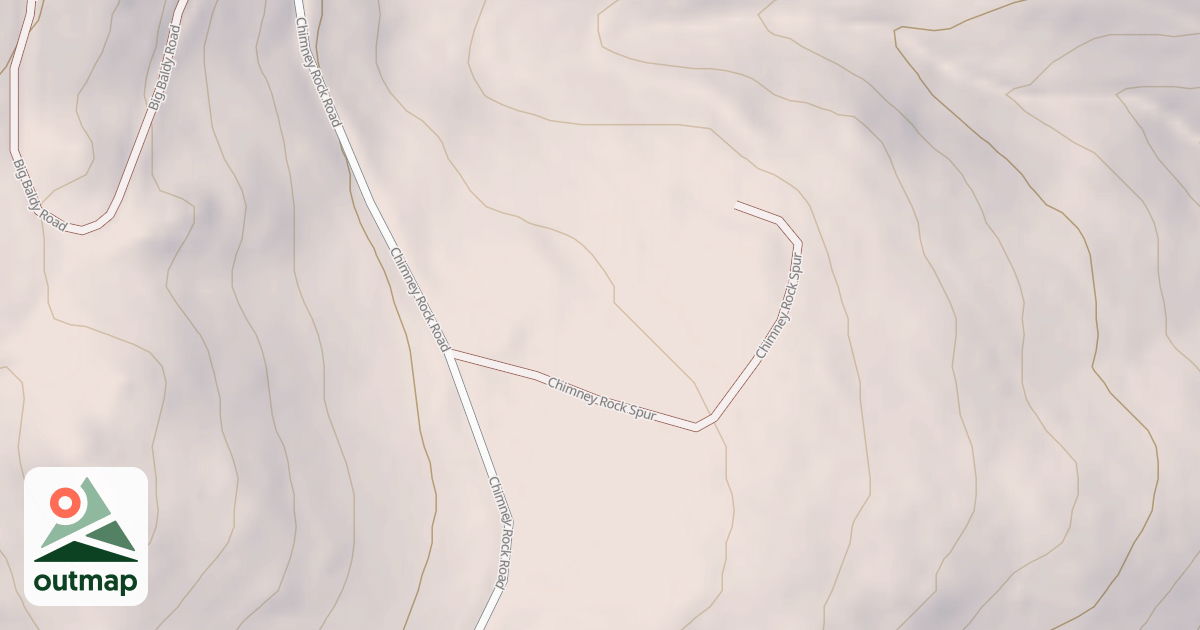 Map of CHIMNEY ROCK
