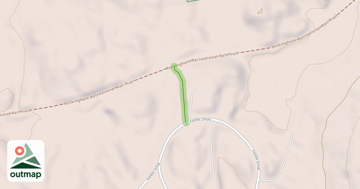 Map of Forest Drive Rail Trail Connector