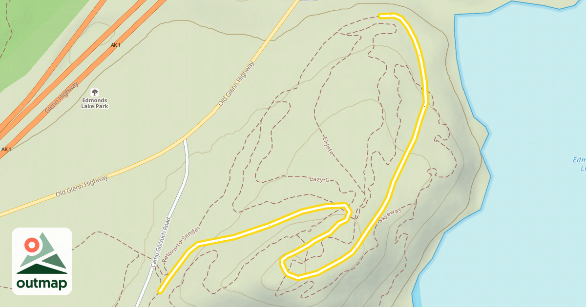 Map of Edmonds Lake 5k