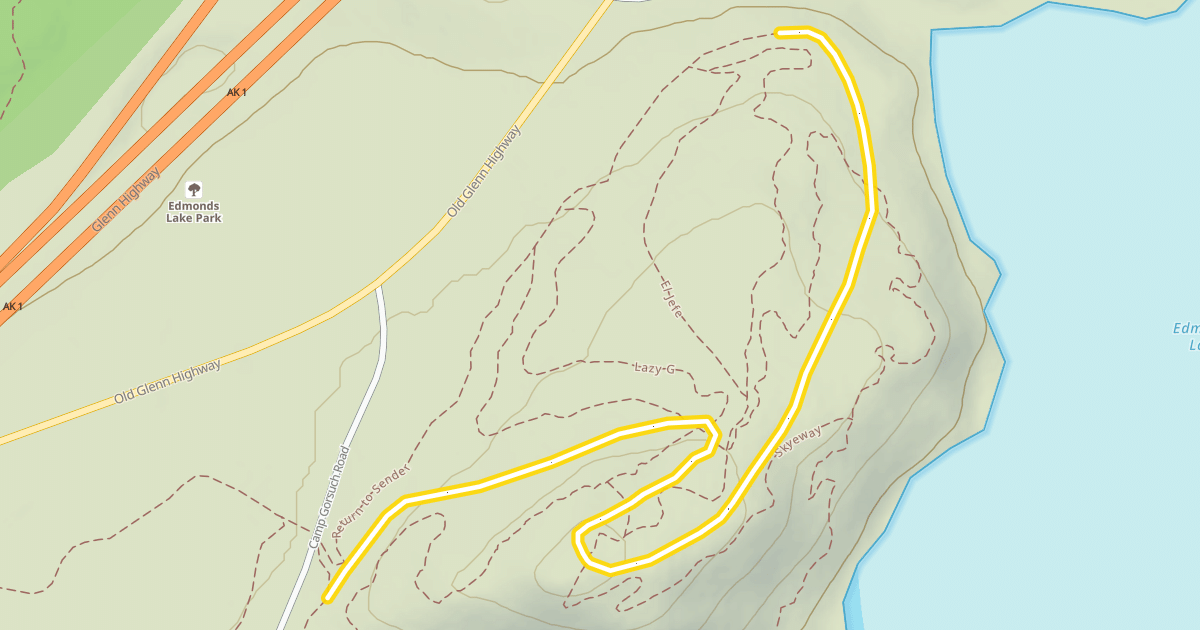 Map preview of Edmonds Lake 5k