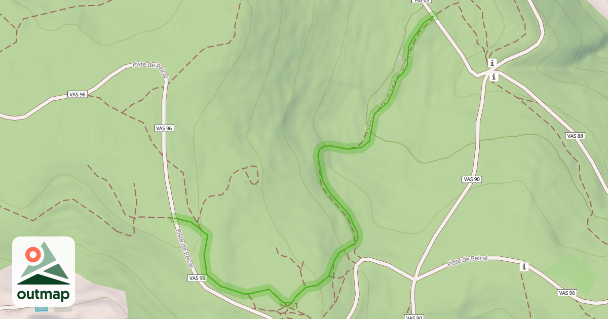 Map of Sentier des Fonds Curieux