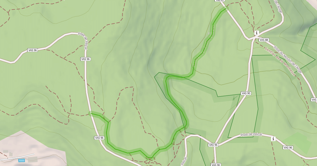 Map preview of Sentier des Fonds Curieux