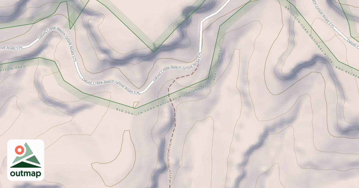 Map of Watson Branch Trail