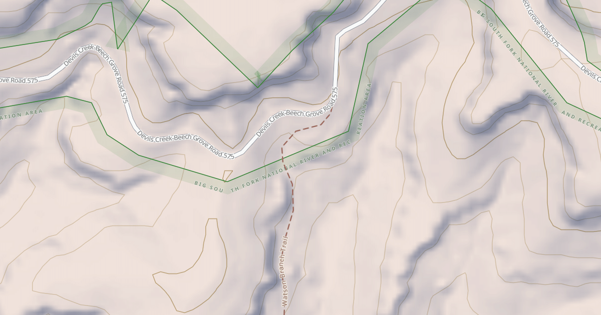 Map preview of Watson Branch Trail