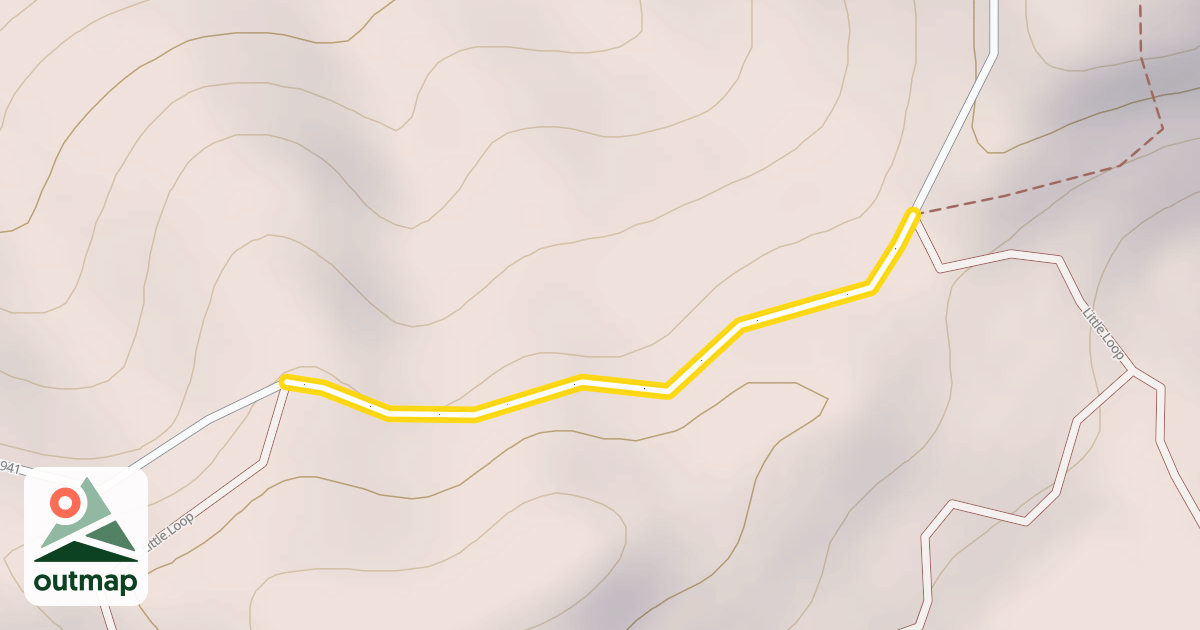 Map of National Forest Development Road 3941