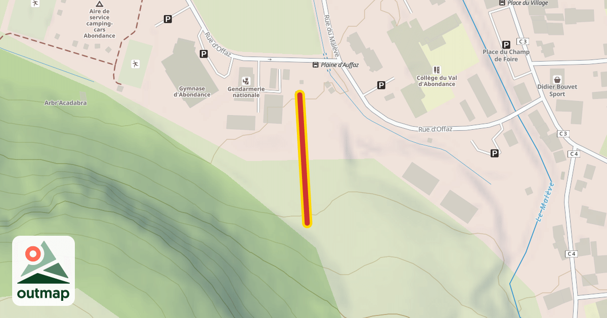 Map of Les Luttins