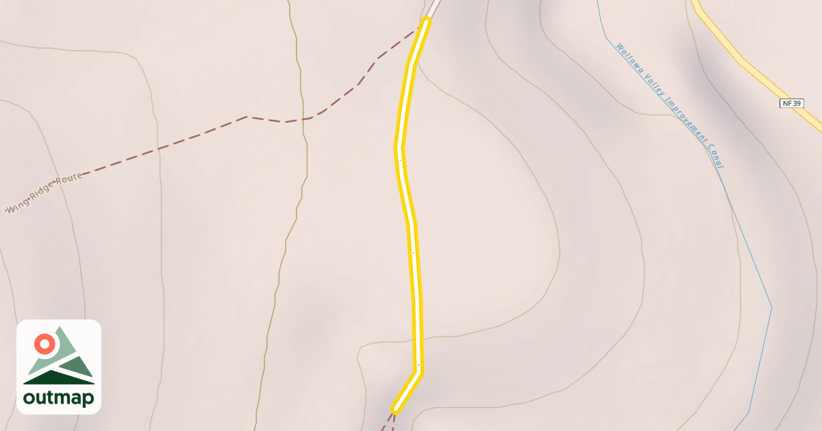 Map of Tenderfoot Wagon Road