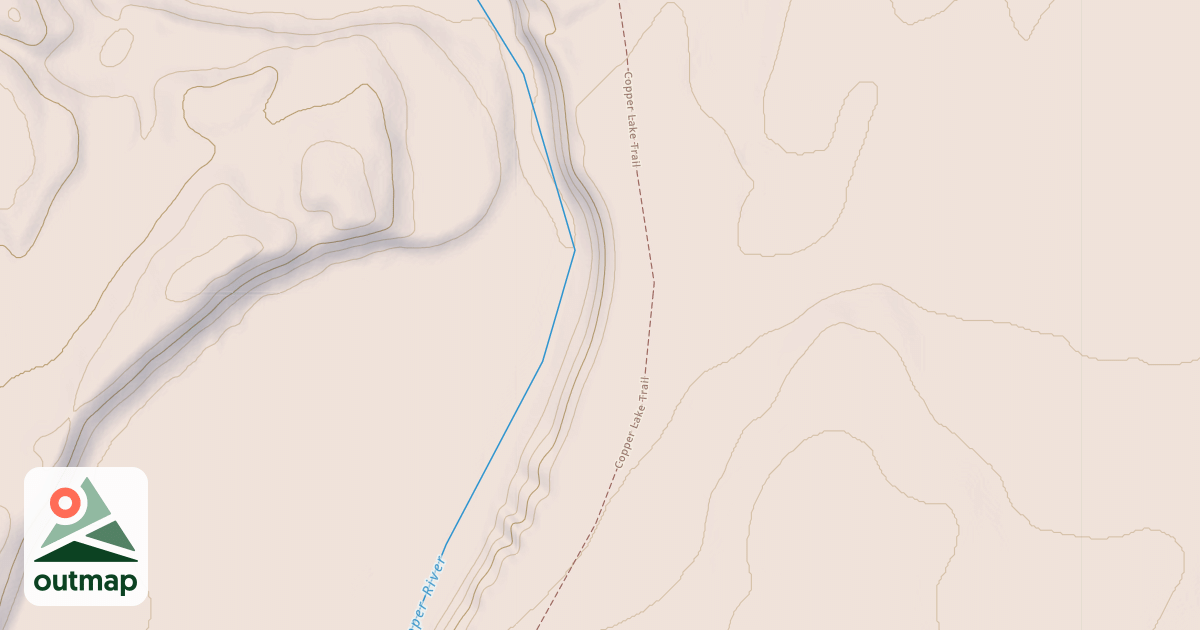 Map of Copper Lake Trail