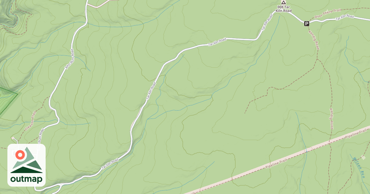 Map of Rothrock State Forest Trough Creek Snowmobile Trails