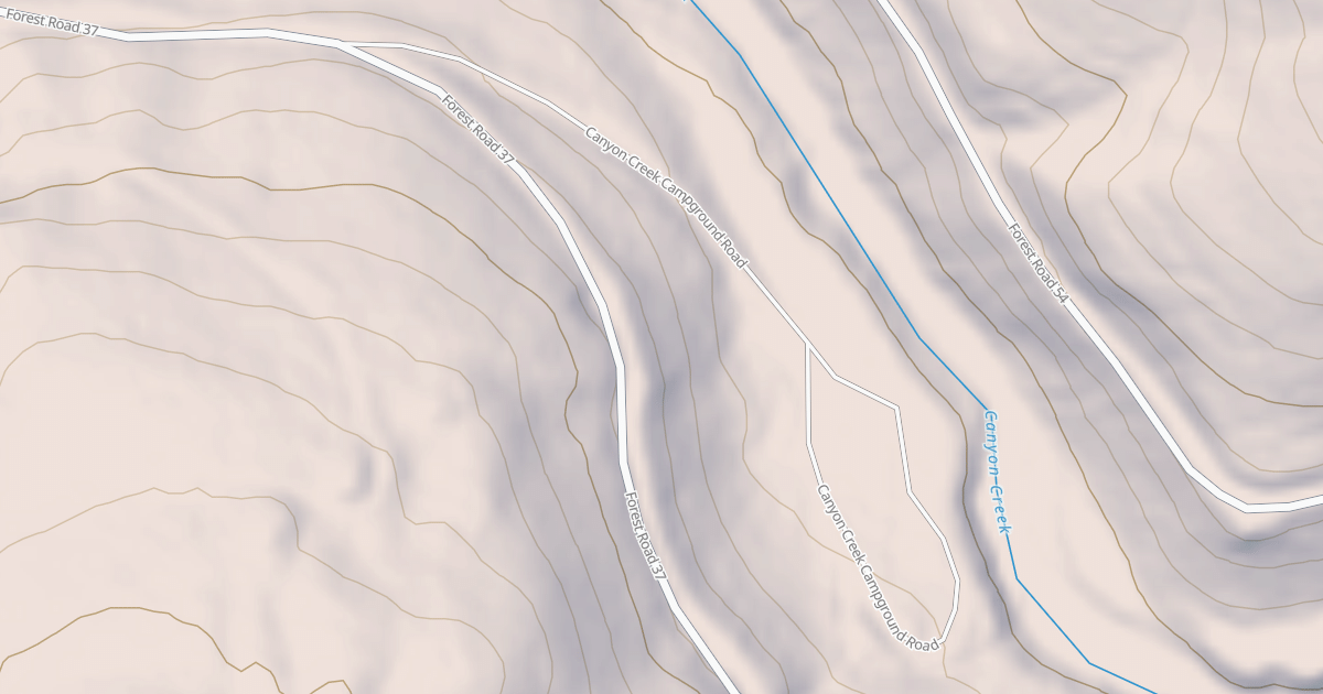 Map preview of CANYON CREEK CG