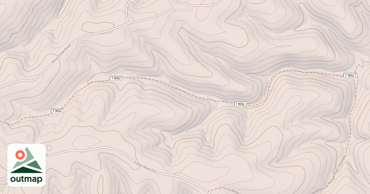 Map of Long Canyon
