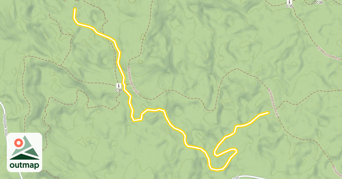 Map of North End Classic Trail