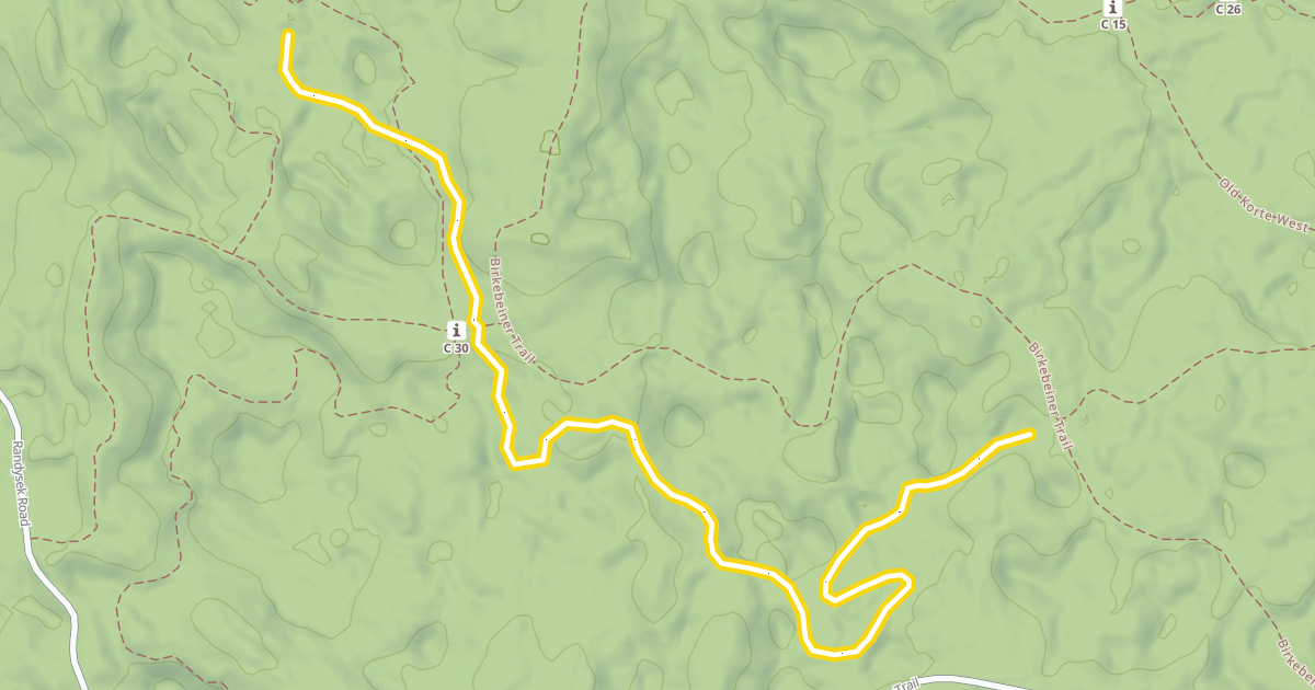 Map preview of North End Classic Trail