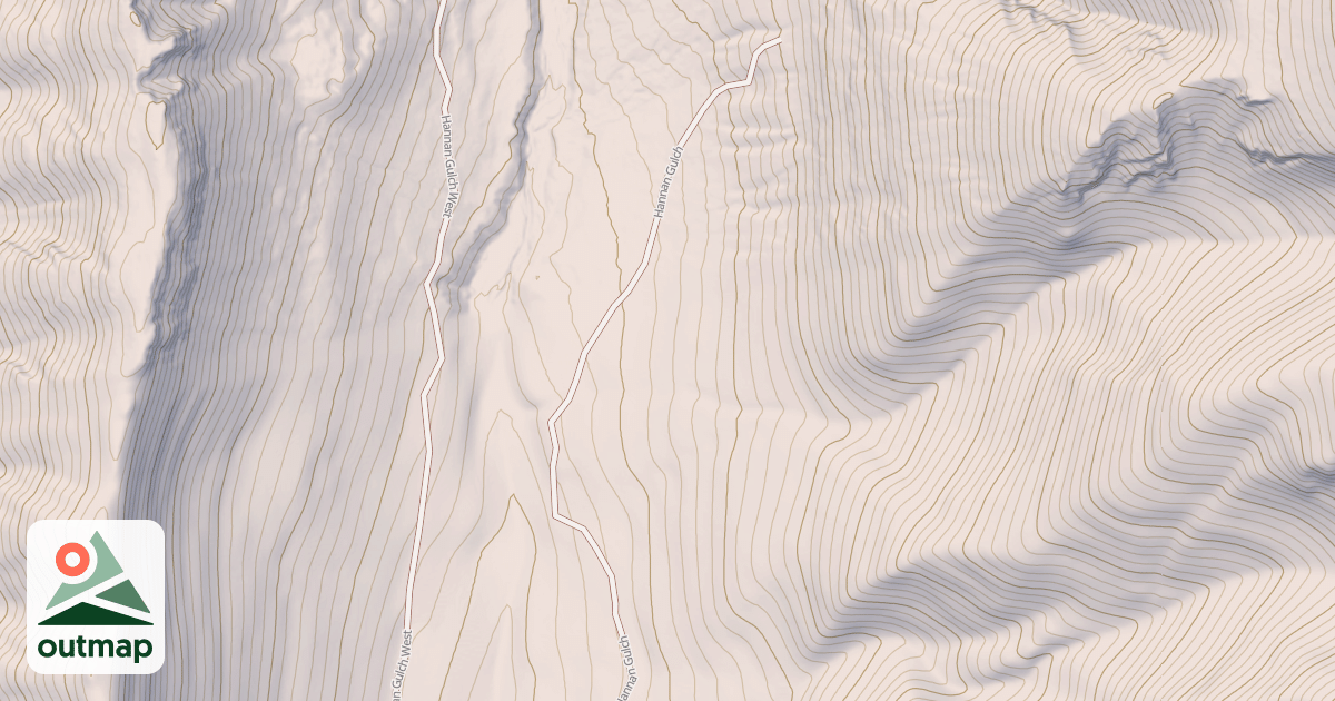 Map of Hannan Gulch East