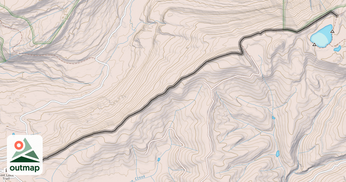 Map of Lost Lake Trail