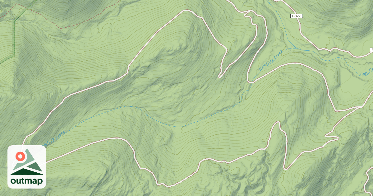 Map of HEMLOCK LOOP