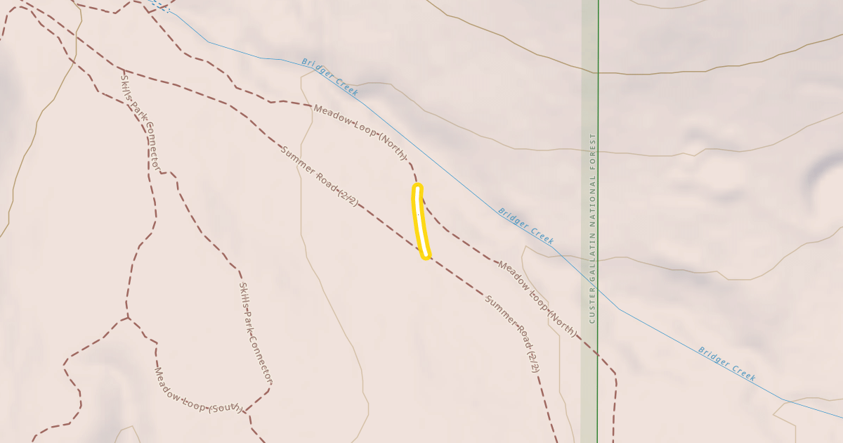 Map preview of Meadow Loop