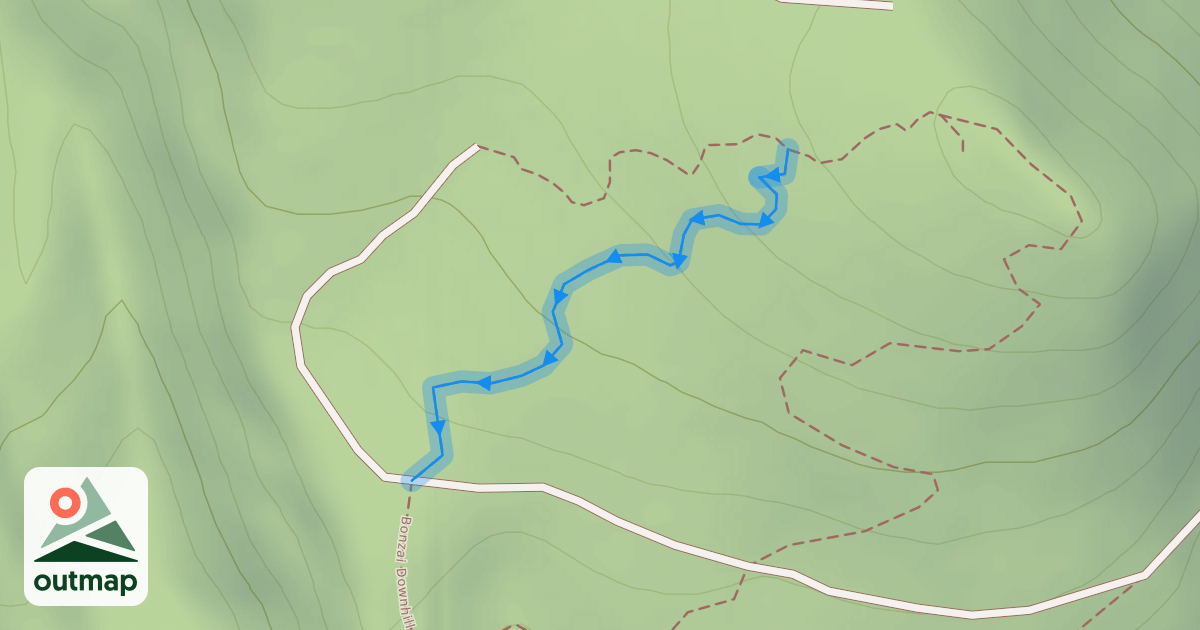 Map of Bonzai Downhill 1