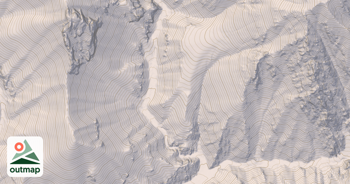 Map of LEFT FORK ELBOW CANYON