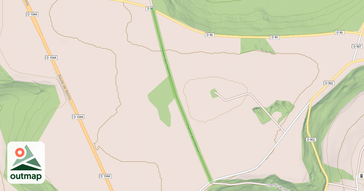 Map of Chemin des Pèlerins