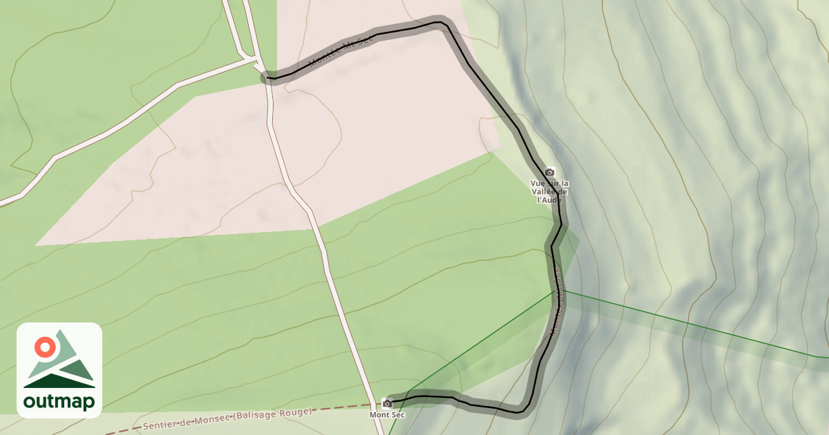 Map of Montée Mt Sec