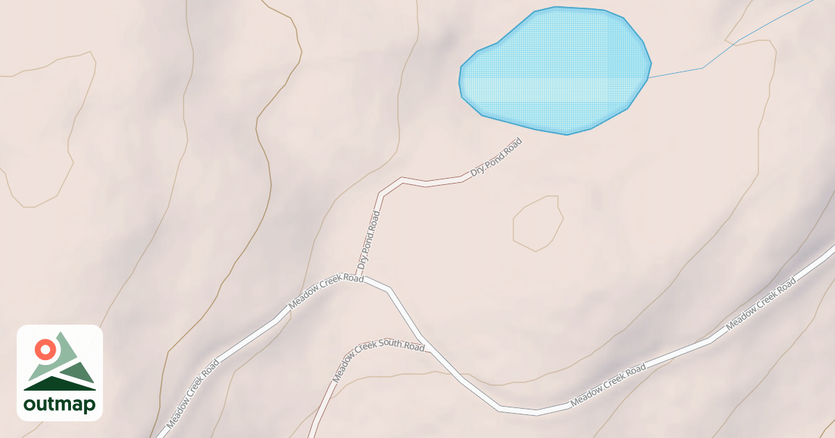 Map of DRY POND