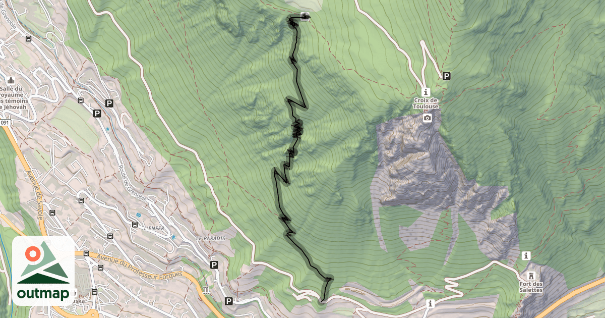 Map of Sentier du Bois de la Pinée