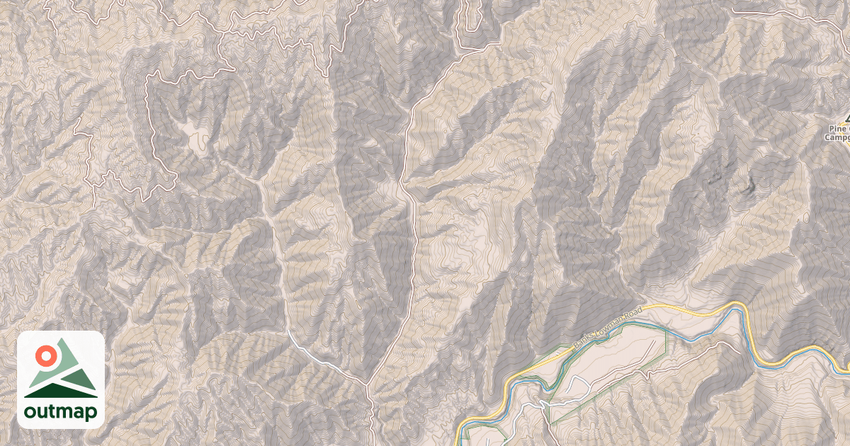 Map of Danskin Creek