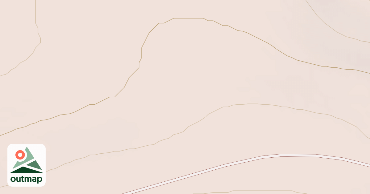 Map of EAST FLAT SPUR