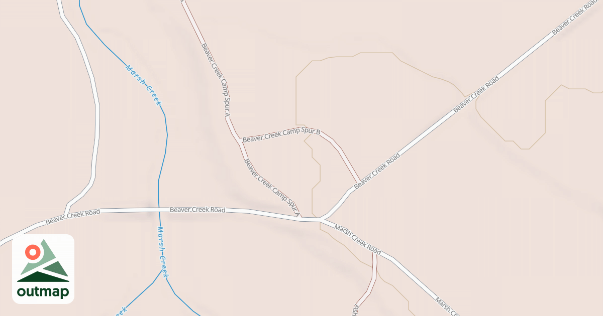 Map of BEAVER CREEK CAMP SPUR B