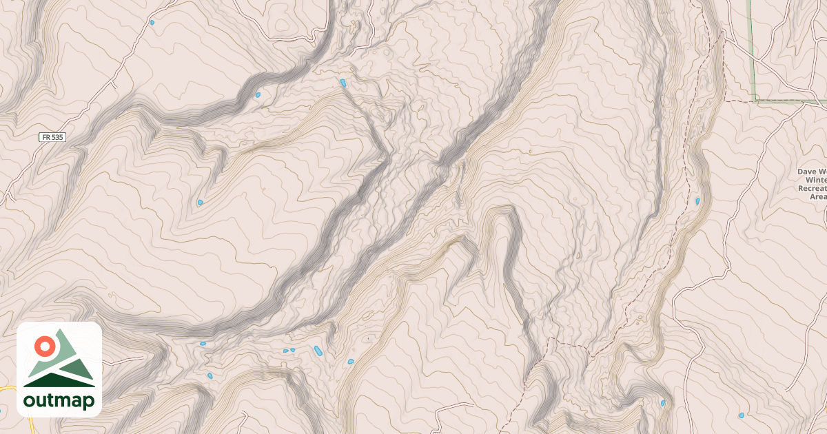 Map of USFS Motor Vehicle Use Map Trails 6367