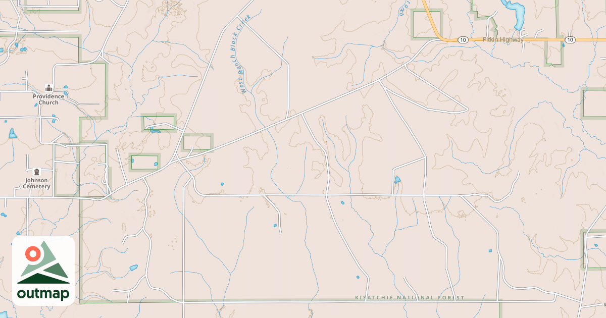Map of BLACK BRANCH