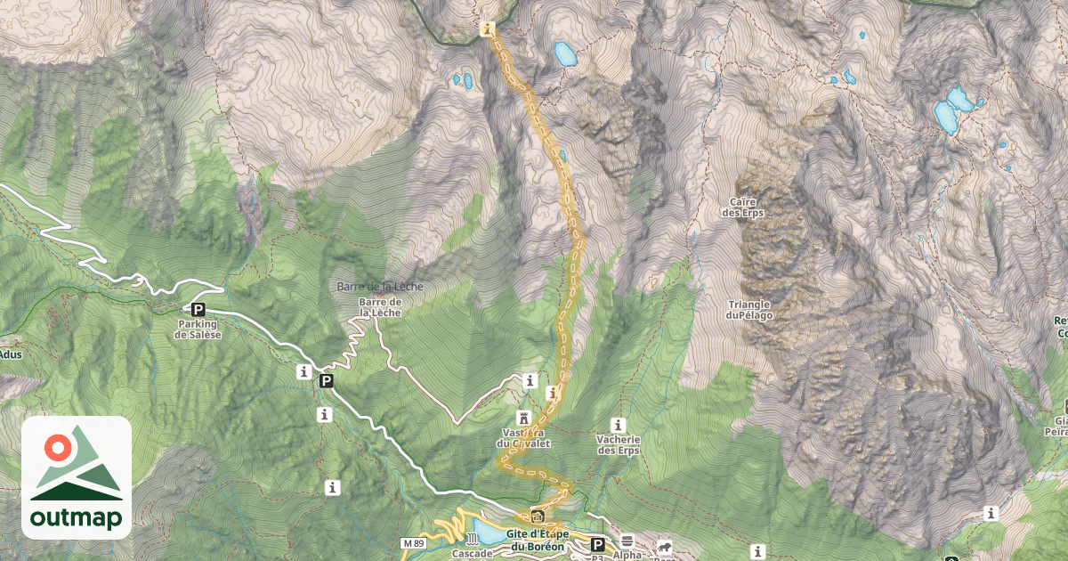 Map of Col de Cerise — Le Boréon