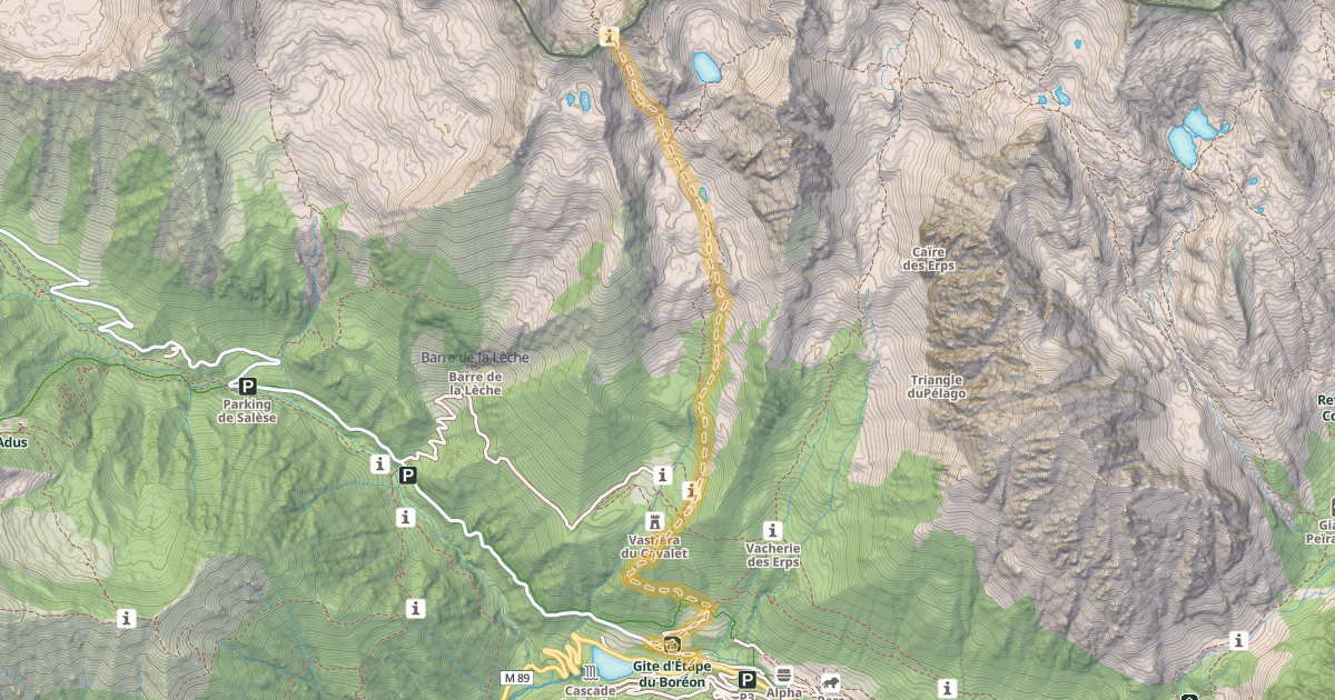 Map preview of Col de Cerise — Le Boréon