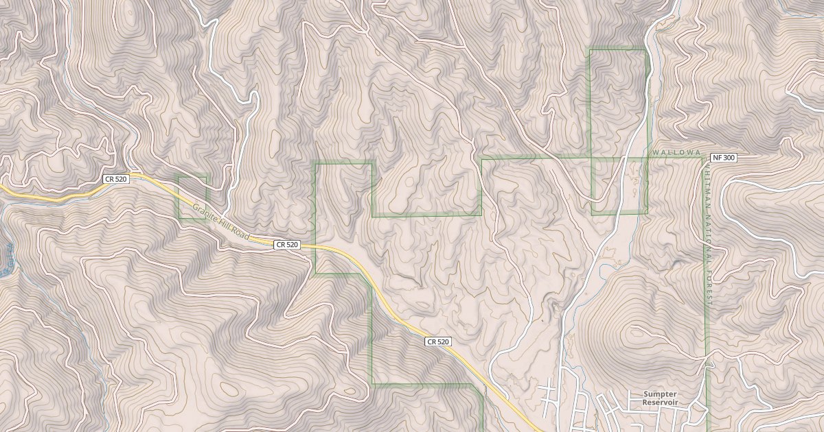 Map preview of Spaulding Ridge Snowmobile