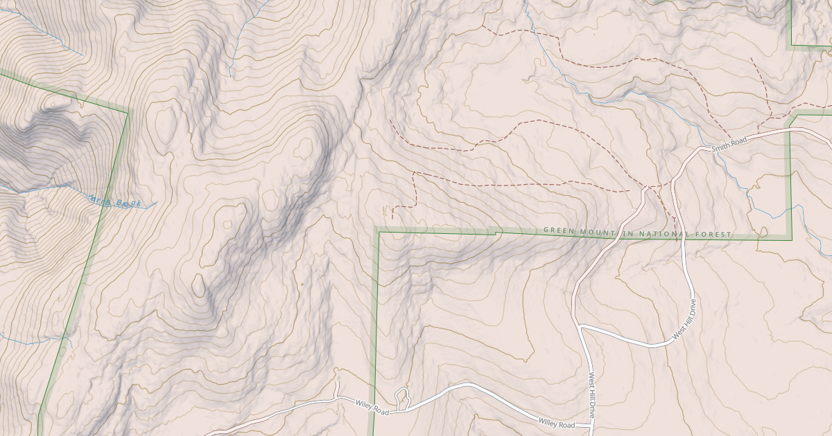 Map preview of Wiley Mountain