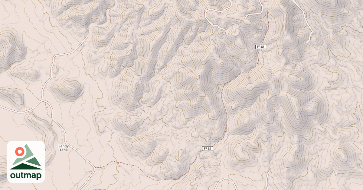 Map of SAND WASH