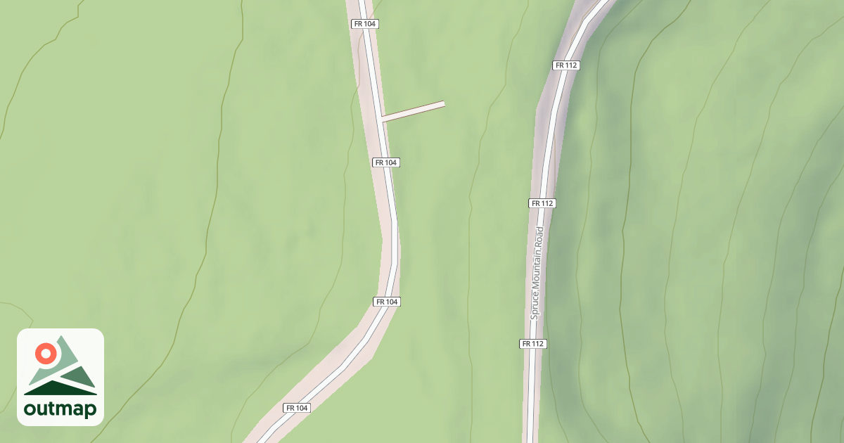 Map of SPRUCE MTN REC.