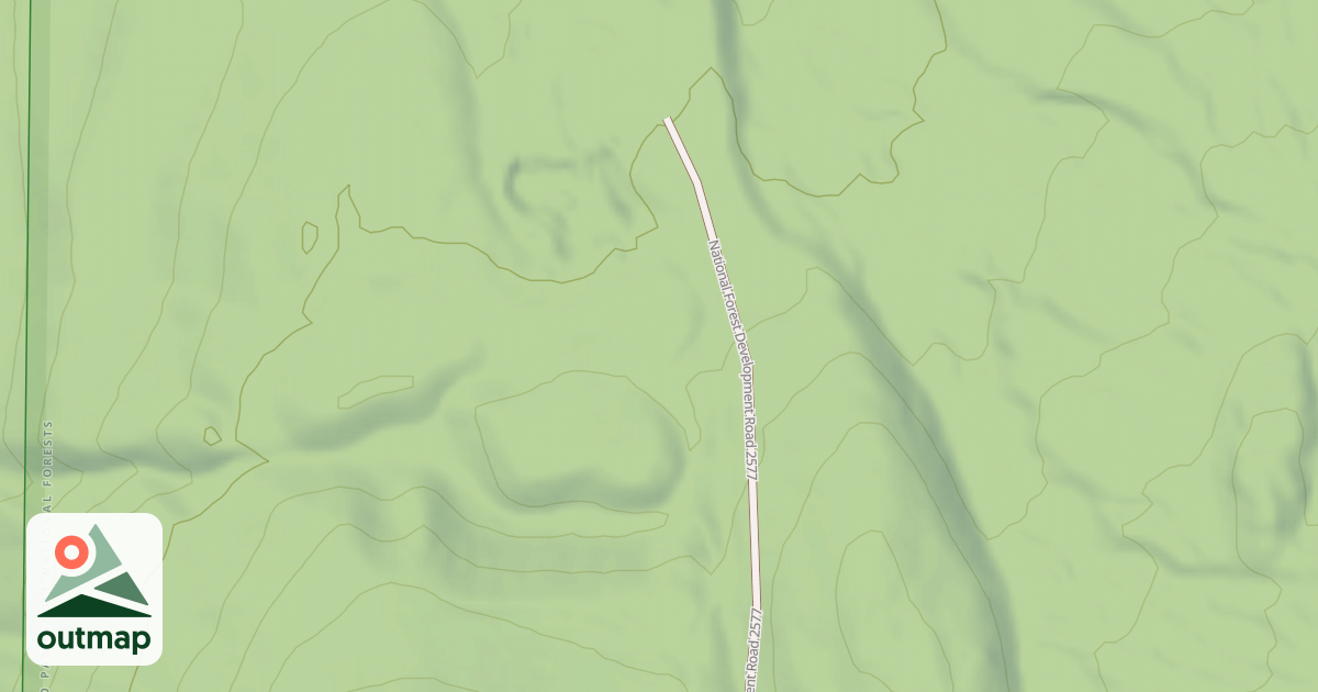 Map of COPPER FALLS F