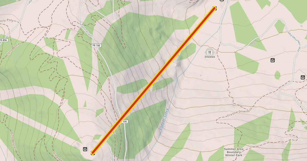Map preview of Prospector Express