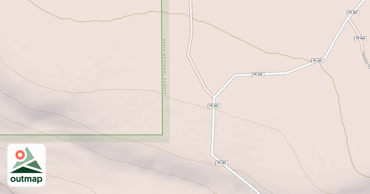 Map of USFS Motor Vehicle Use Map Roads {5432D8B0-6A47-4757-A43F-35B1D4B4D05E}