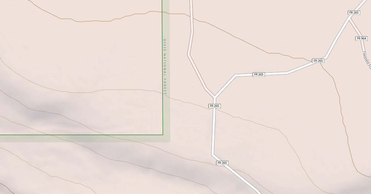 Map preview of USFS Motor Vehicle Use Map Roads {5432D8B0-6A47-4757-A43F-35B1D4B4D05E}