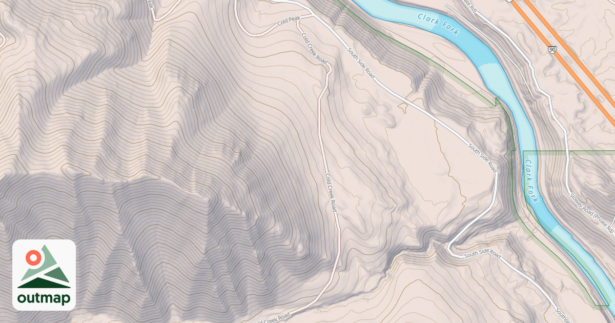 Map of COLD RIVER