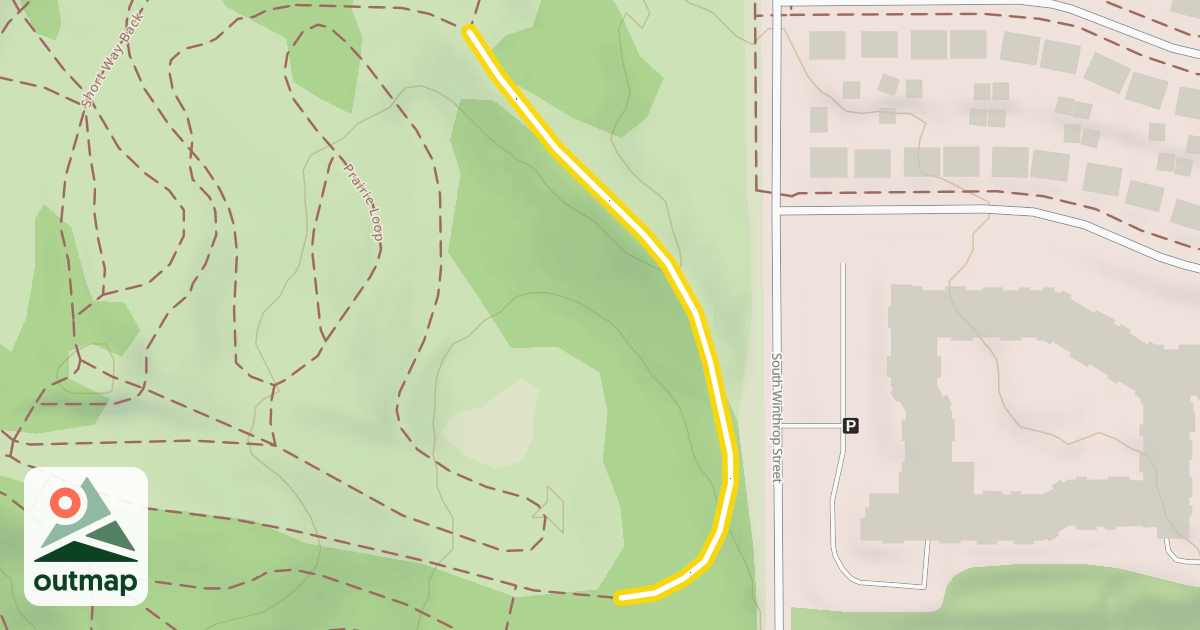 Map of Winthrop Ridge