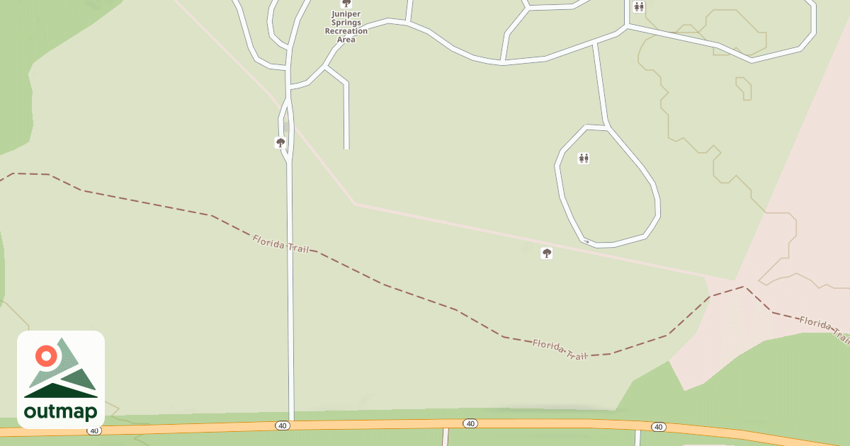Map of JUNIPER SPRINGS