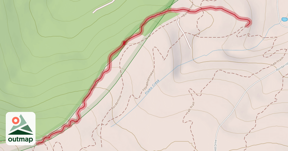 Map of Borderline Trail