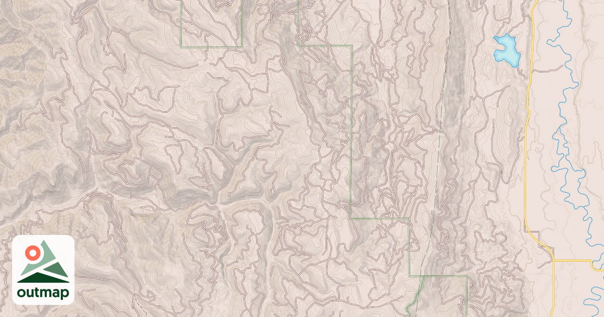 Map of BLUE BUNCH RIDGE