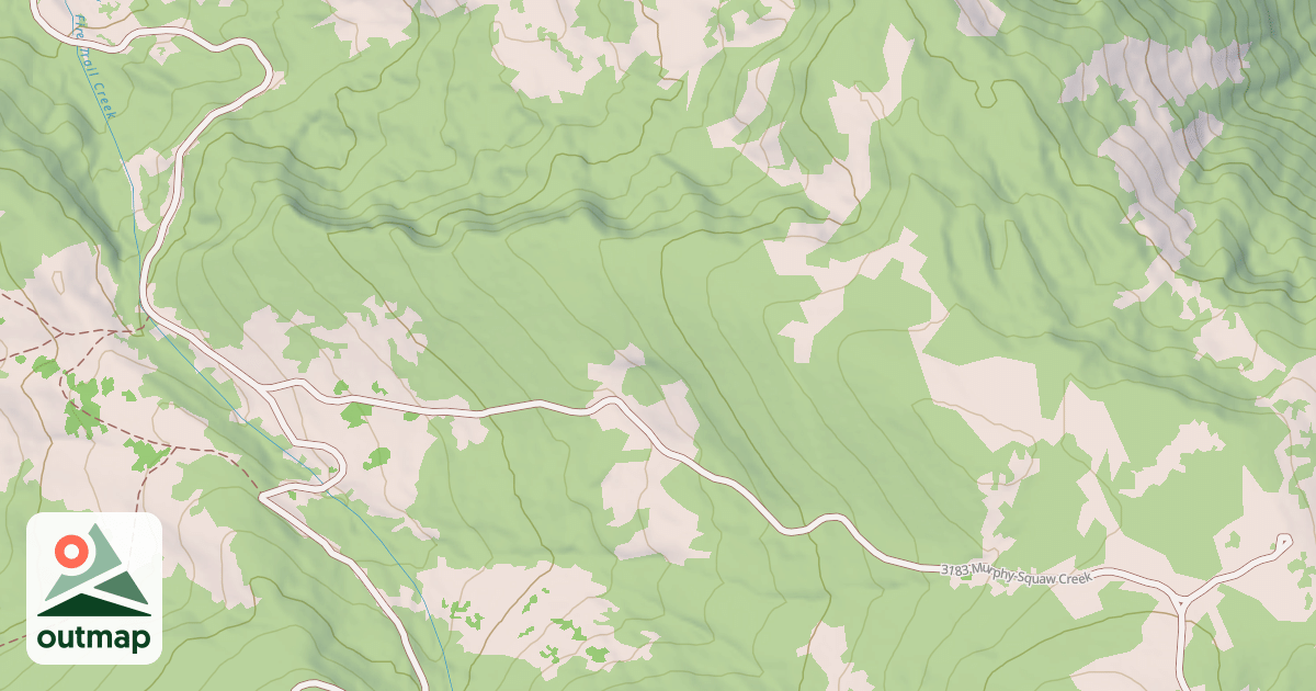 Map of Murphy-Squaw Creek
